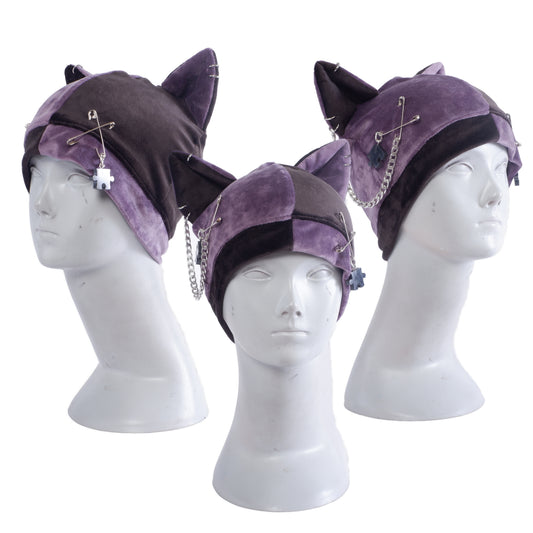 Cat Hat Beanie - Harlekin Kitty - 54 cm