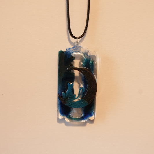 Kette "Cat Moon Blade"