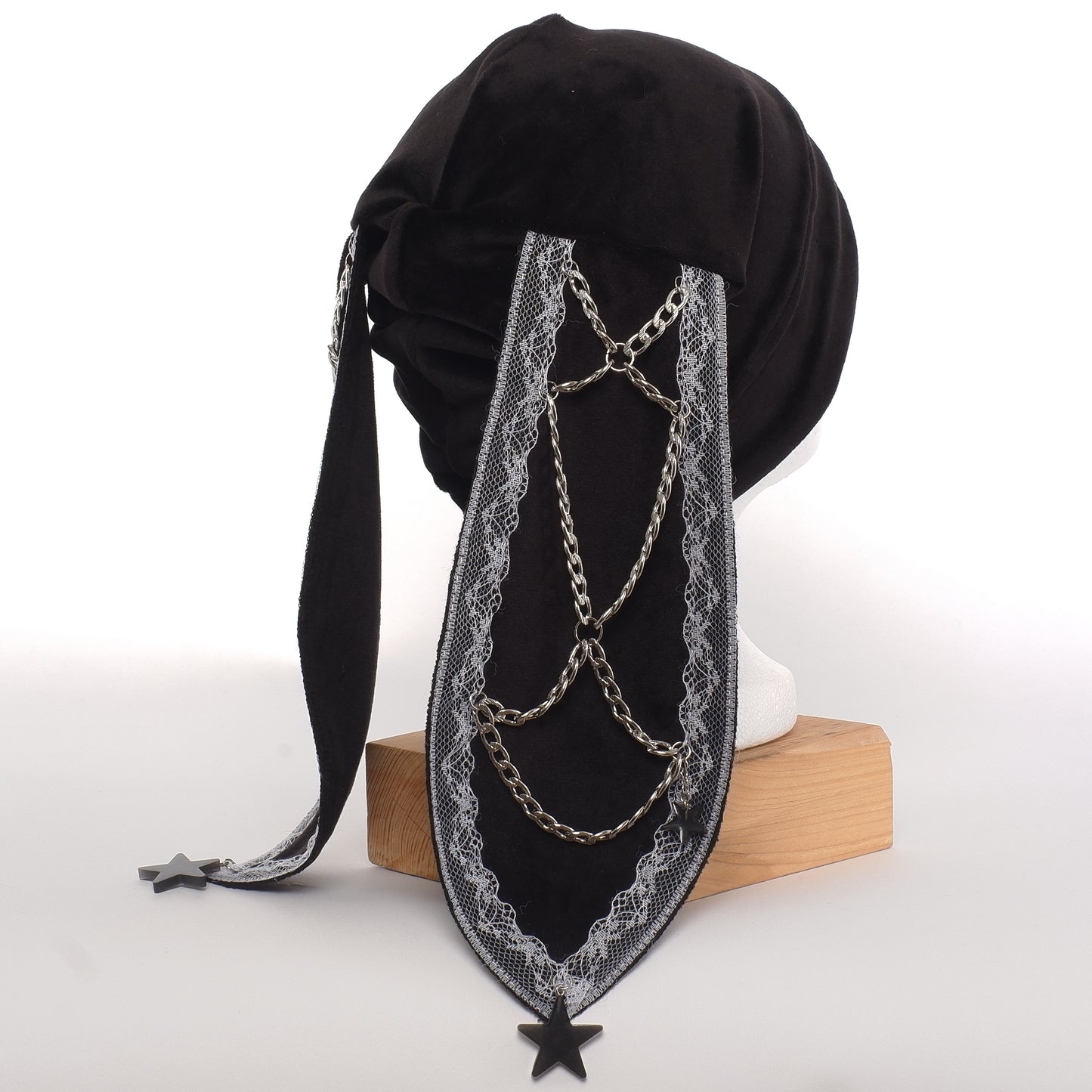 Velvet Bunny Beanie -Spitze Stern 56 cm