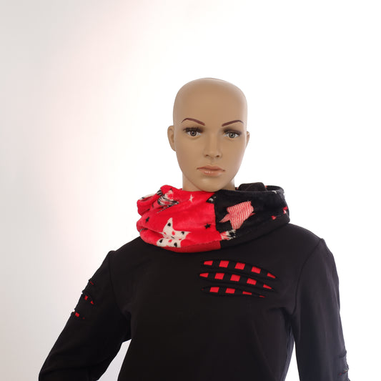 Kapuzenloop "Splitcolor Stars"