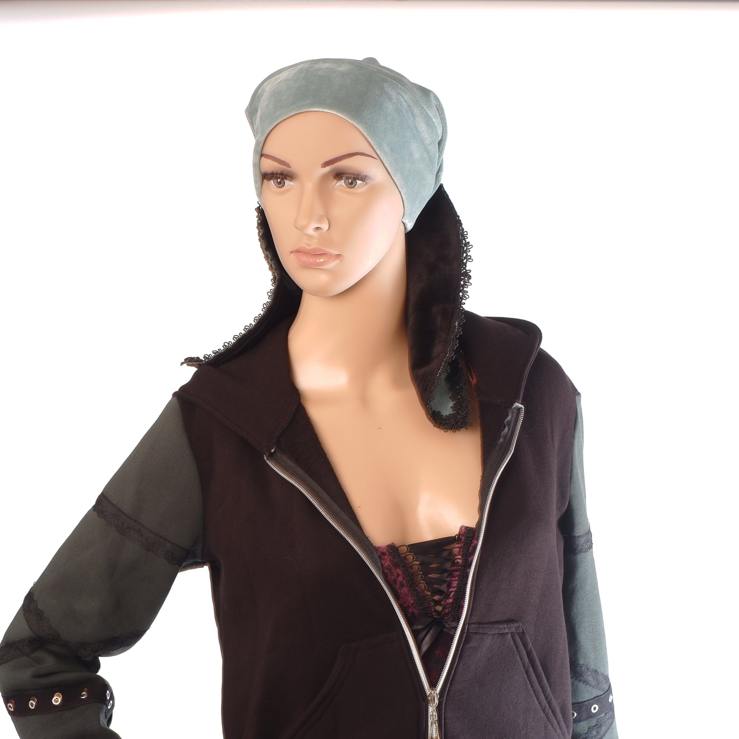 Velvet Bunny Beanie - Mint 56 cm