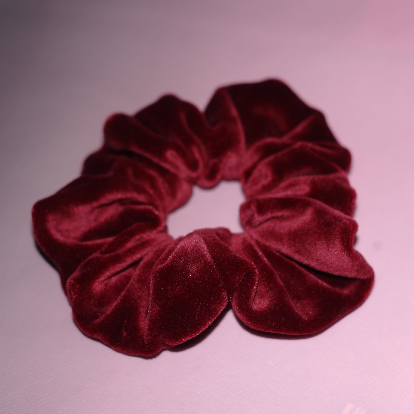 Scrunchie "Velvet Elegance" Bordeaux Rot