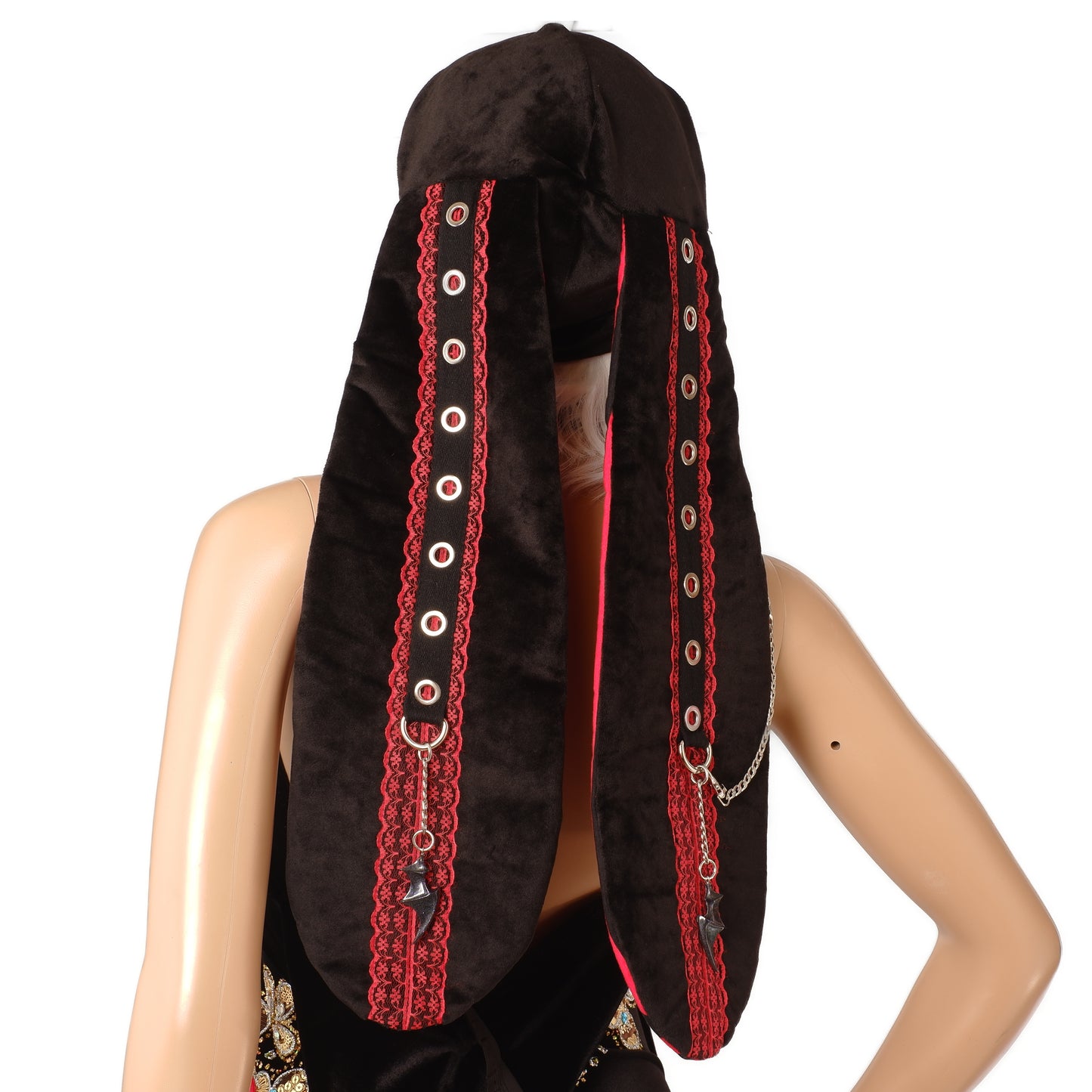 Velvet Bunny Beanie - Midnight Bunny - Long