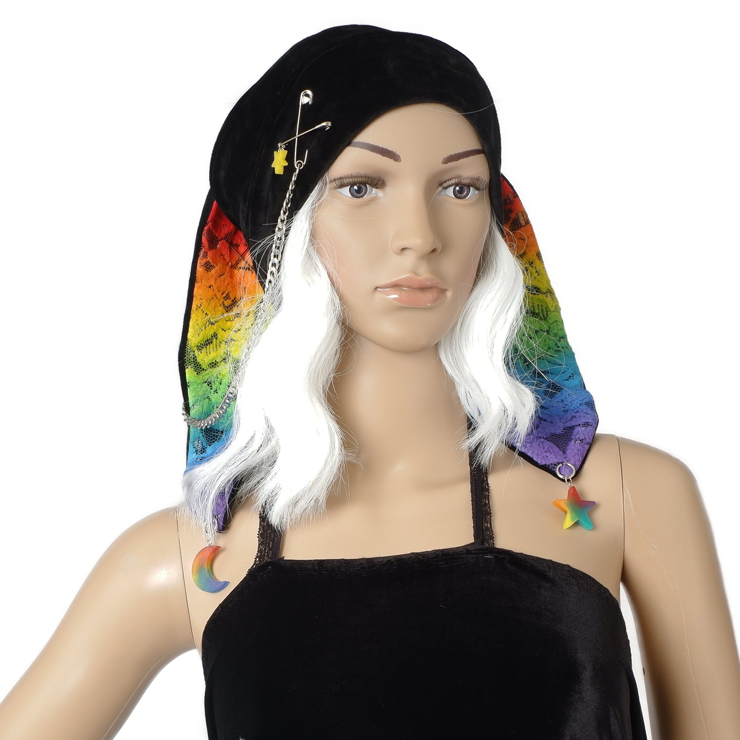 Velvet Bunny Beanie - Rainbow short