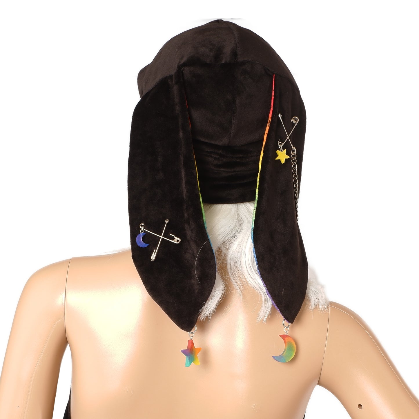 Velvet Bunny Beanie - Rainbow short