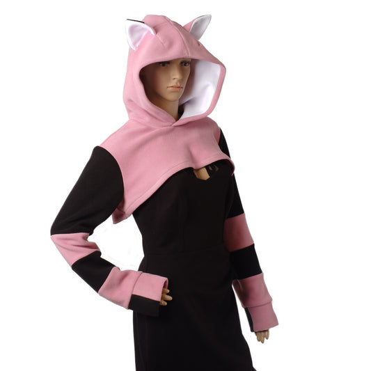 Kapuzenshrug "Fox" Rosa Größe S