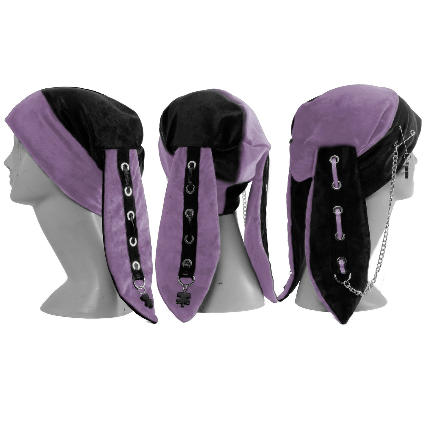 Velvet Bunny Beanie - Harlekin