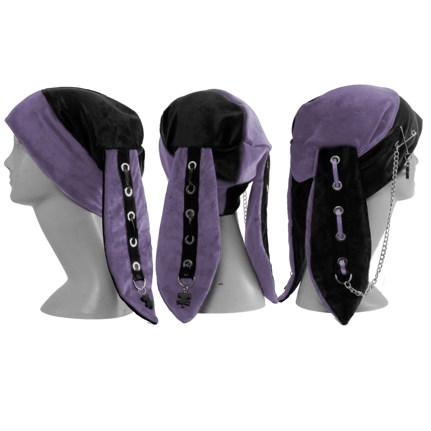 Velvet Bunny Beanie - Harlekin