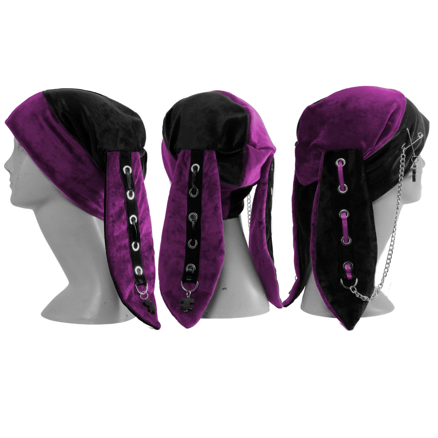 Velvet Bunny Beanie - Harlekin