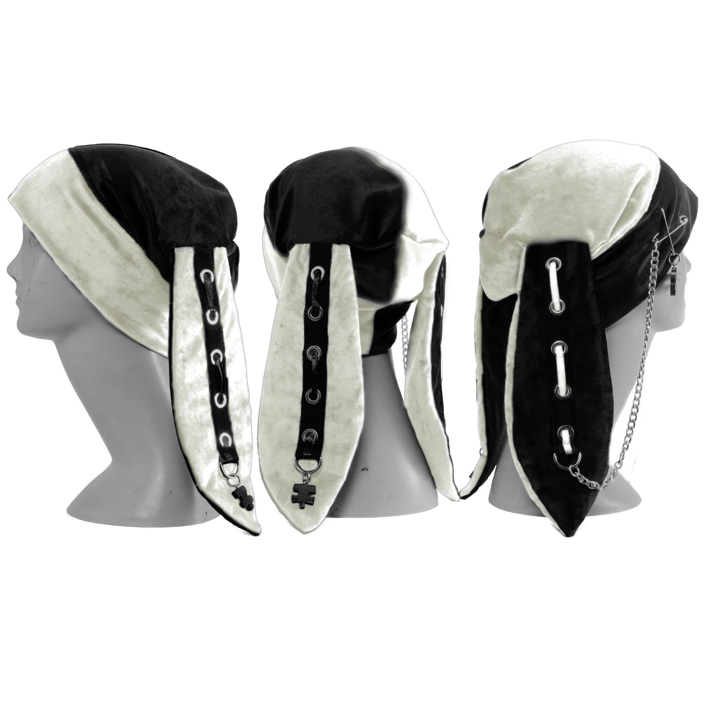 Velvet Bunny Beanie - Harlekin