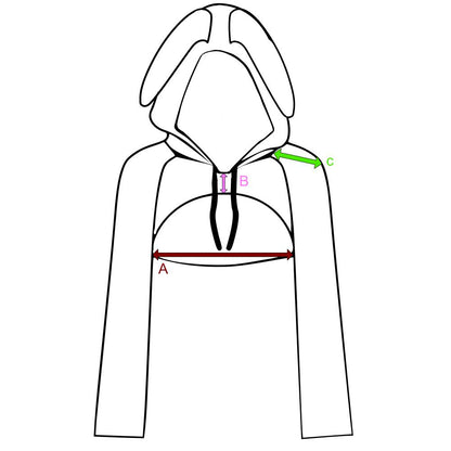 Kapuzenshrug - Gr. XS - mit Hasenohren - Crop Hoodie mit Ohr - Kapuzenbolero
