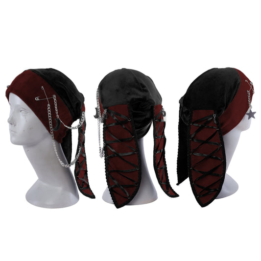 Velvet Bunny Beanie - Sun and Moon
