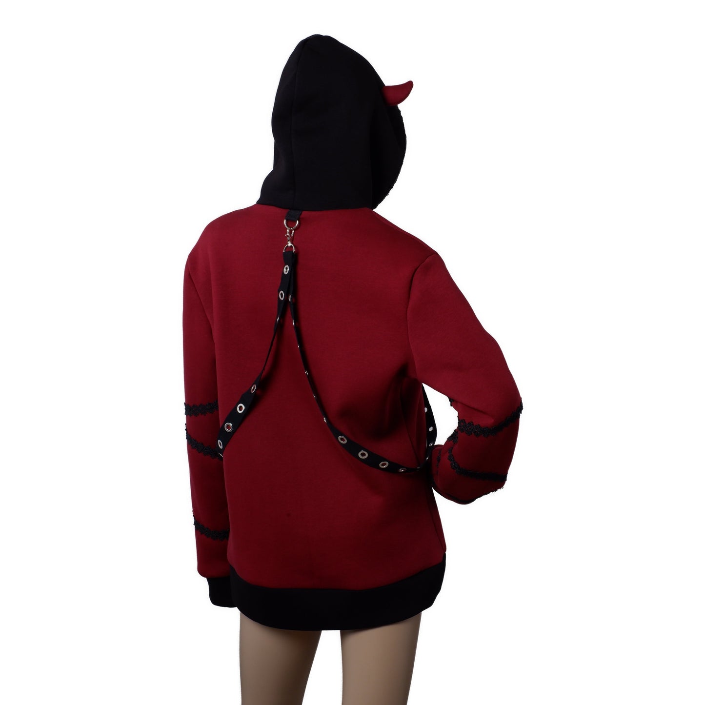 Demon Hoodie  - Ruby -  Größe M