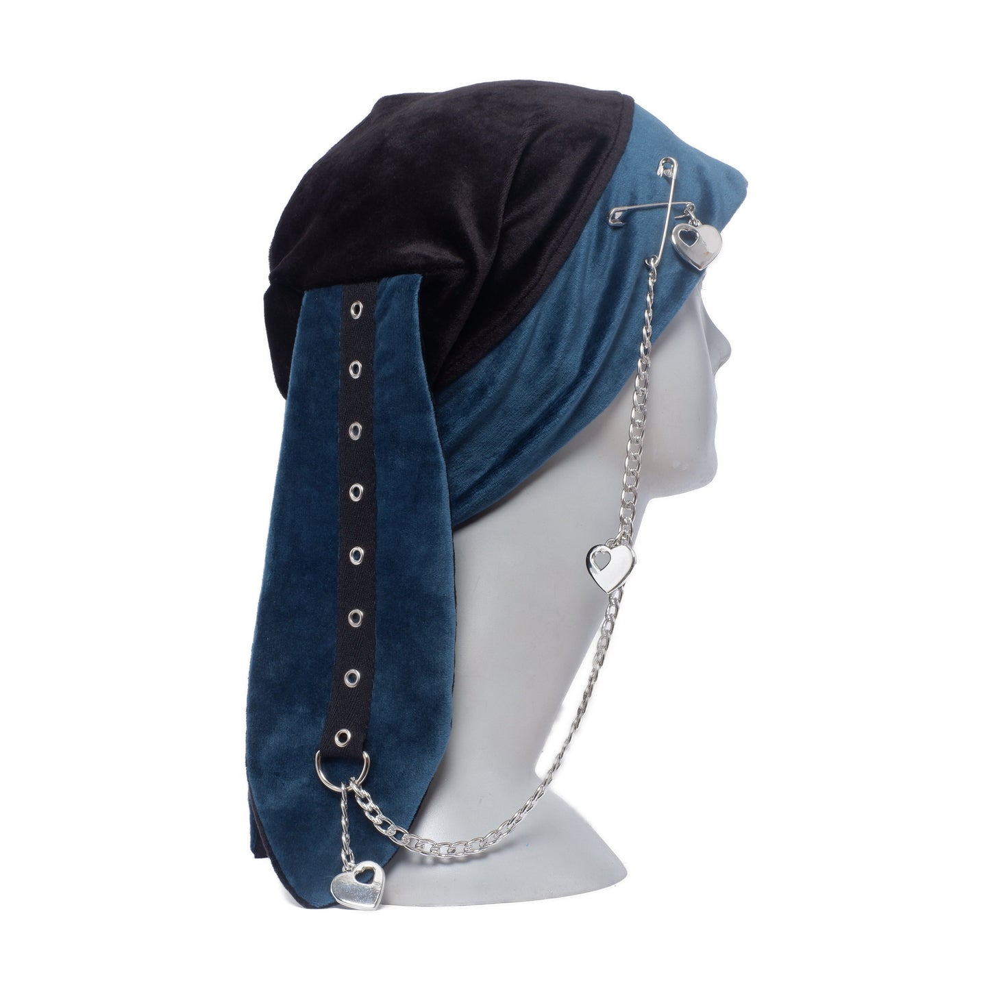 Velvet Bunny Beanie - Velvet Valentine Petrol 56 cm