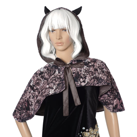 Fledermaus-Cape mit Kapuze Größe S