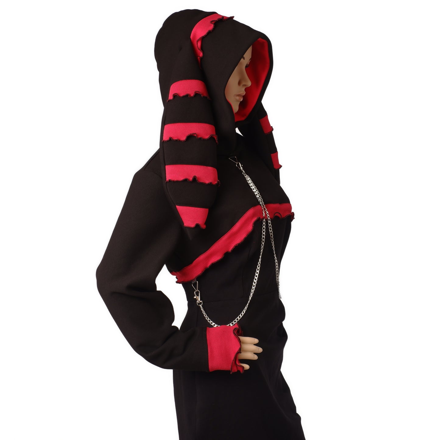 Kapuzenshrug "Bunny red" Größe S