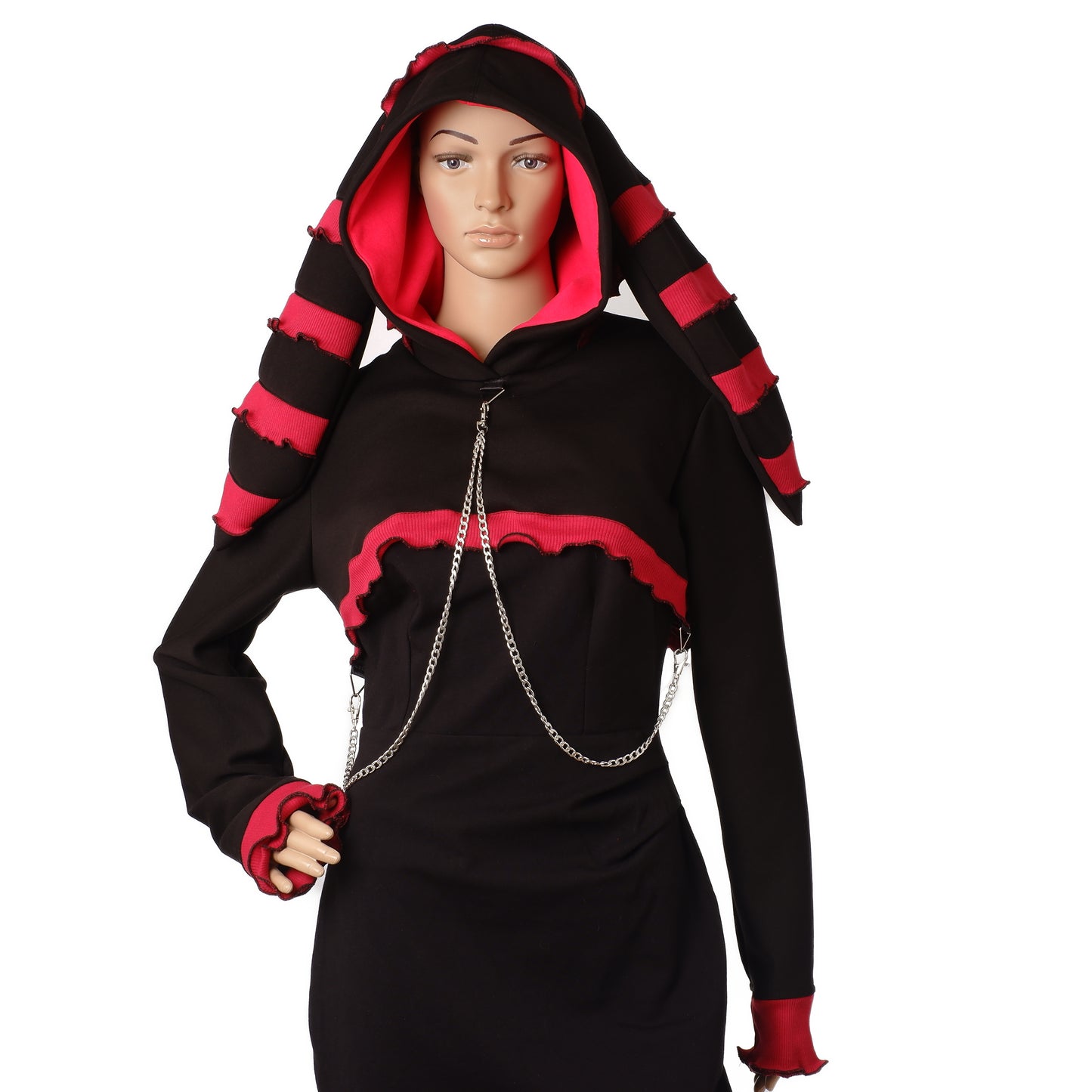 Kapuzenshrug "Bunny red" Größe S