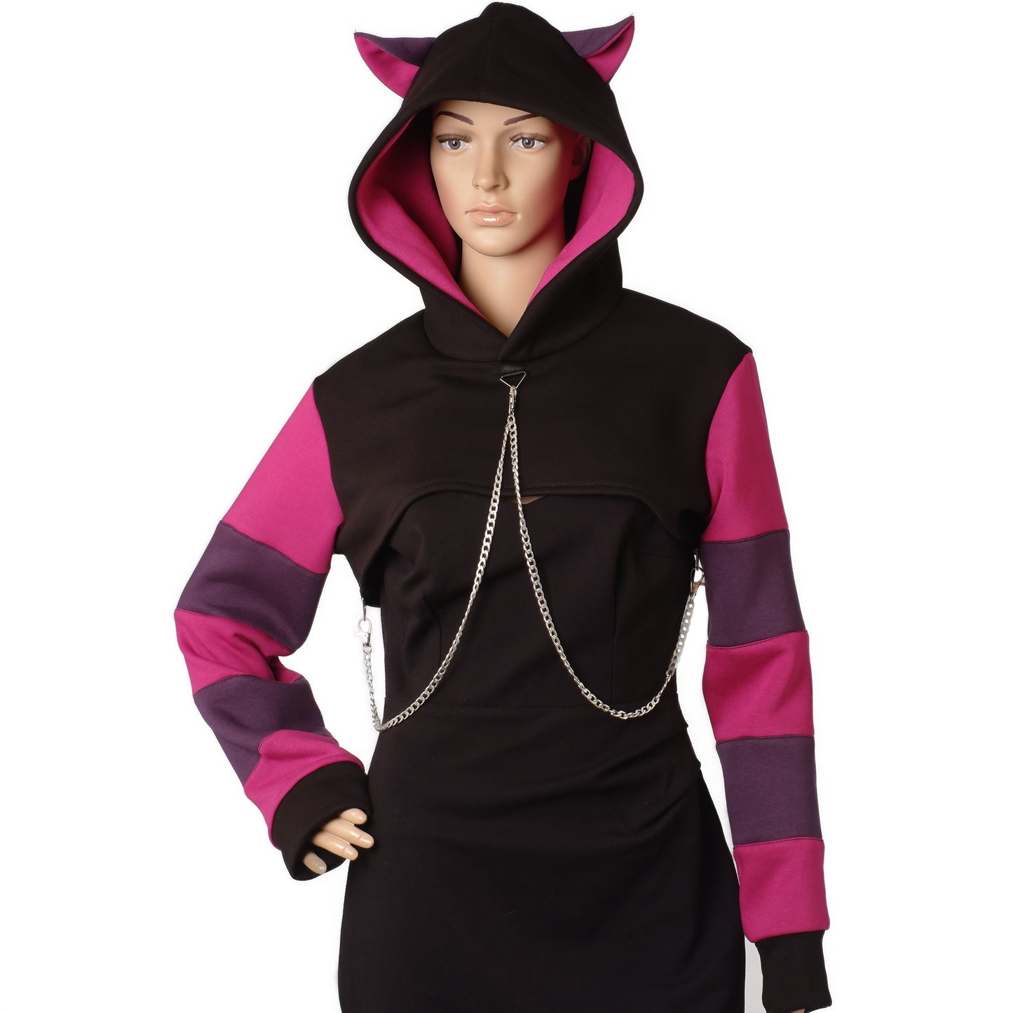 Kapuzenshrug "Grinsekatz" Größe S