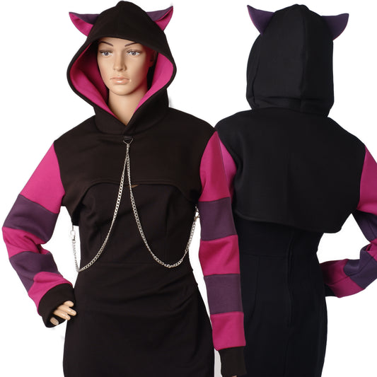 Kapuzenshrug "Grinsekatz" Größe S