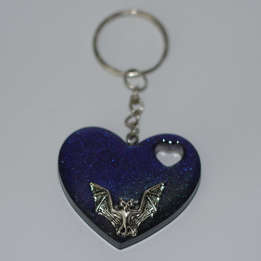 Herz-Anhänger - Fledermaus