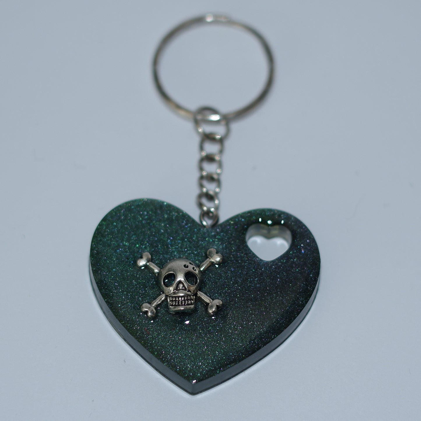 Herz-Anhänger - Schädel