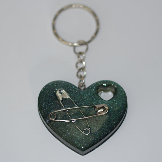 Herz-Anhänger - Sicherheistnadel