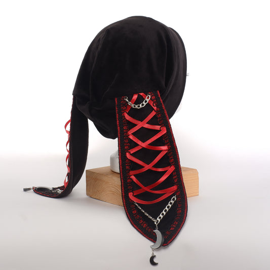 Velvet Bunny Beanie -Spitze Mond  56 cm