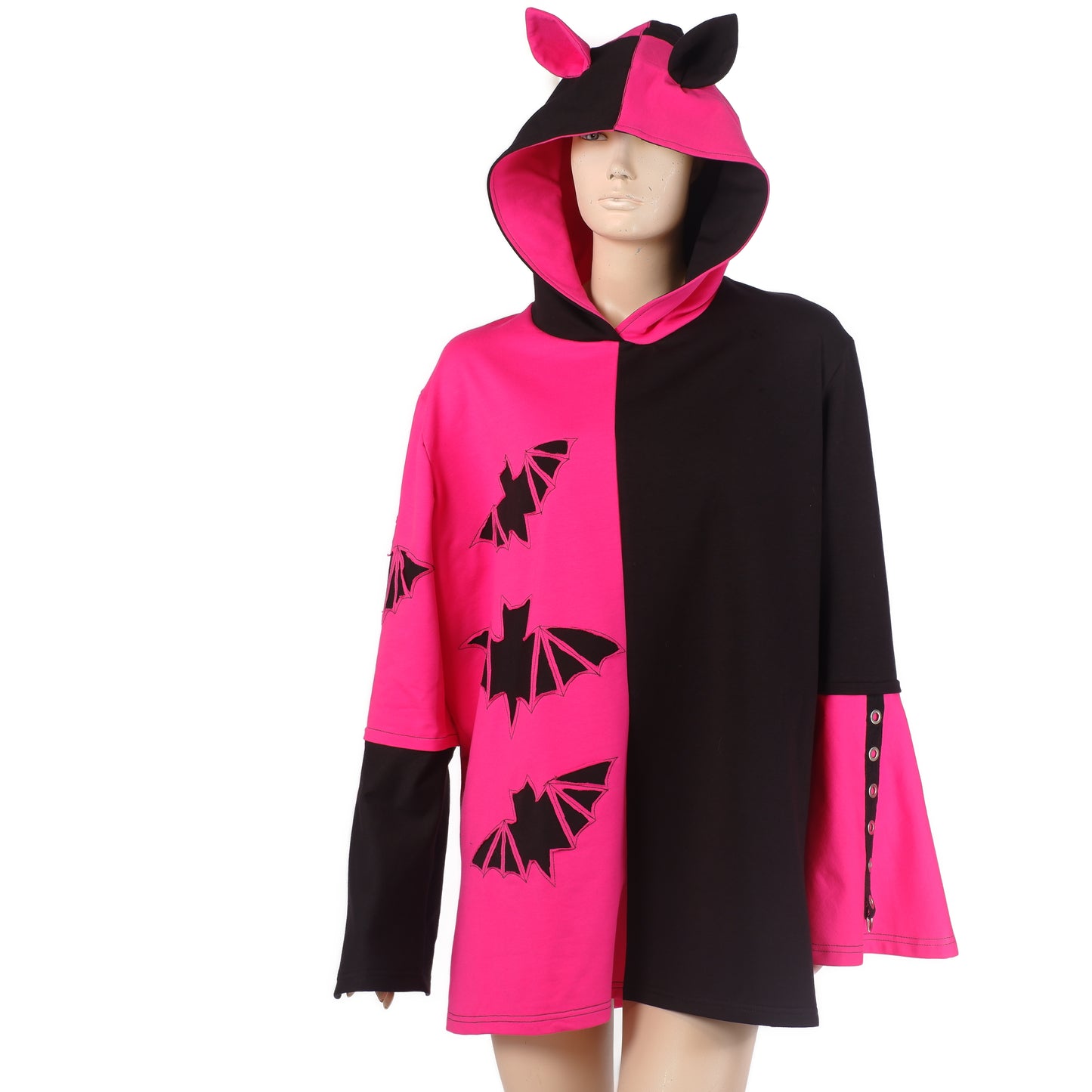 Hoodie -  Neon Bat - Größe XL