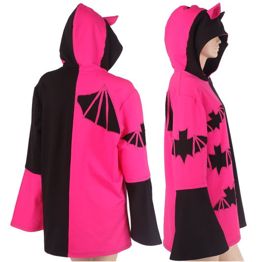 Hoodie -  Neon Bat - Größe XL