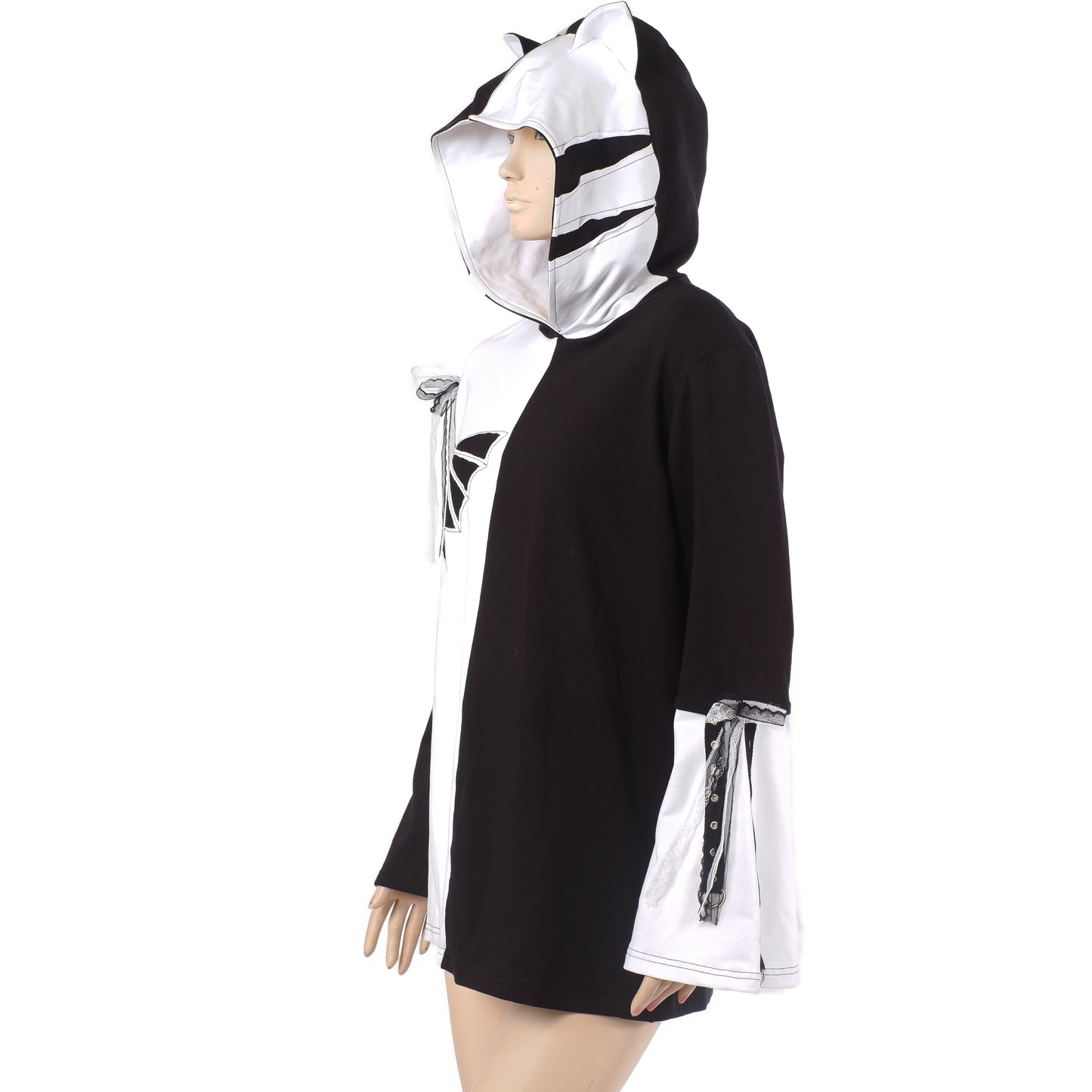 Hoodie - Black & White- Größe M