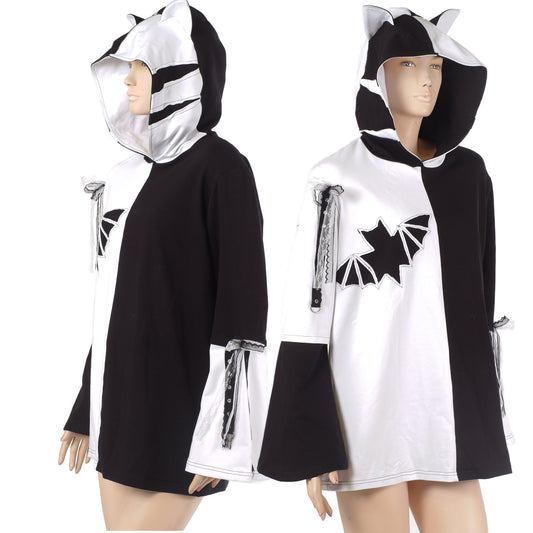 Hoodie - Black & White- Größe M