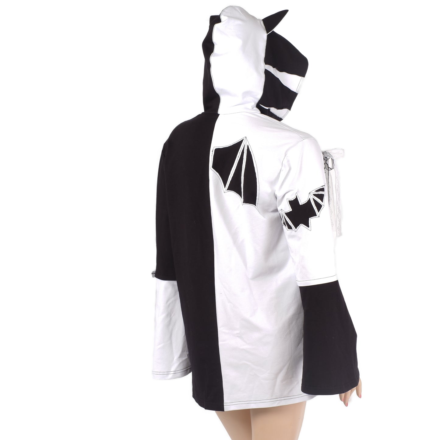 Hoodie - Black & White- Größe M