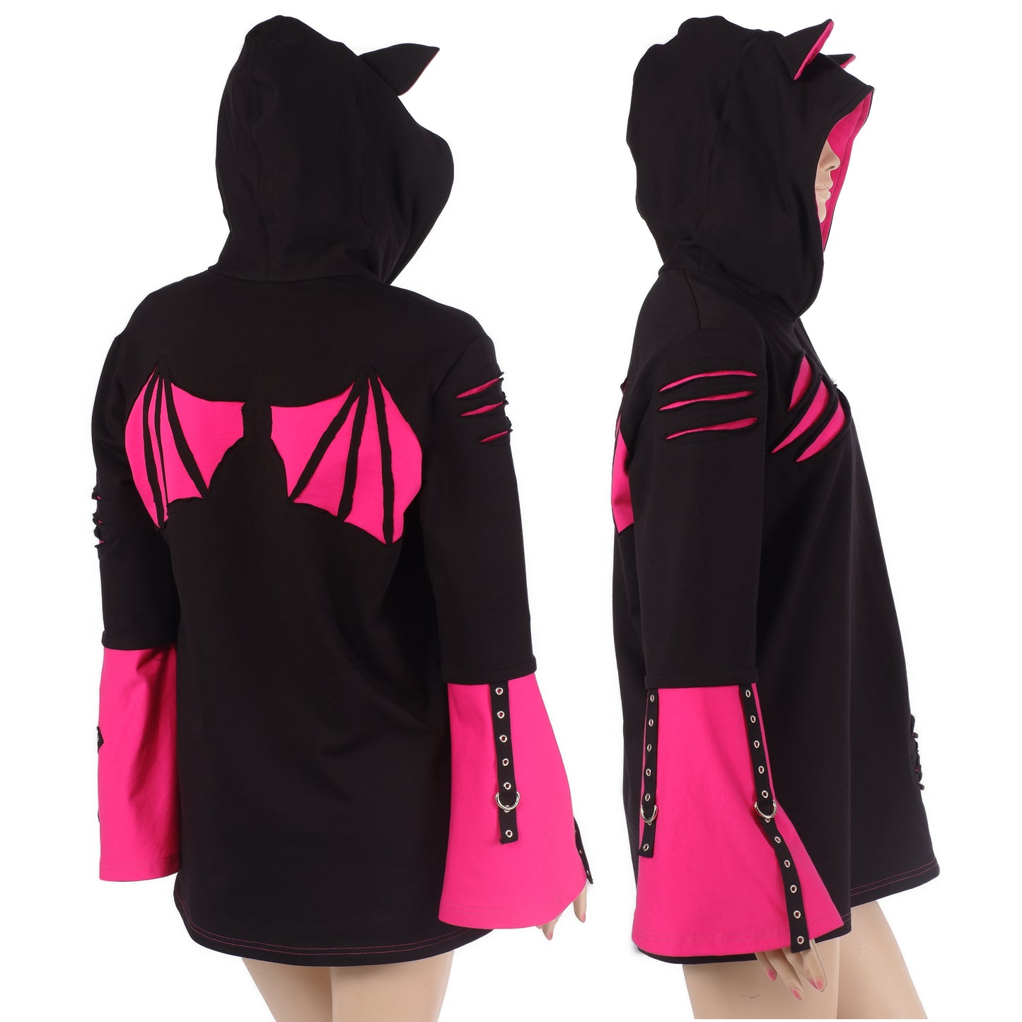 Hoodie - Neon Bat - Größe M