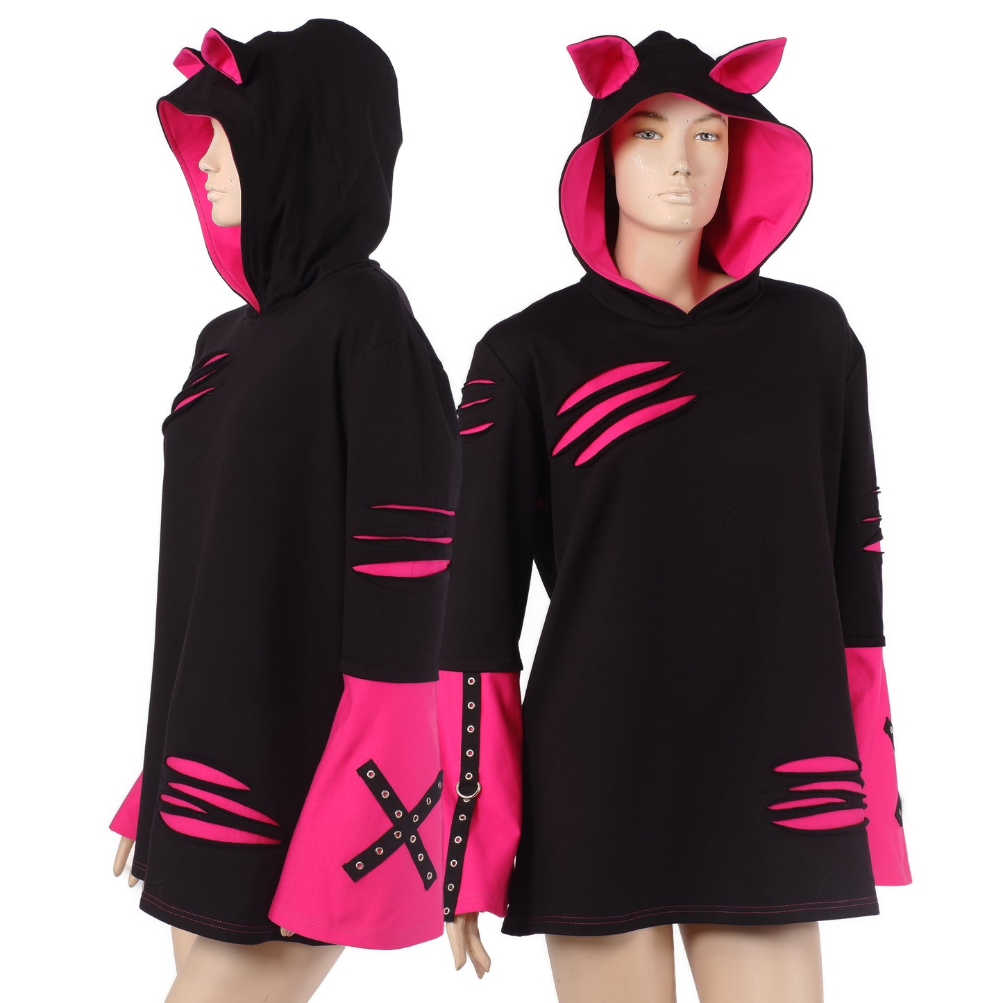 Hoodie - Neon Bat - Größe M