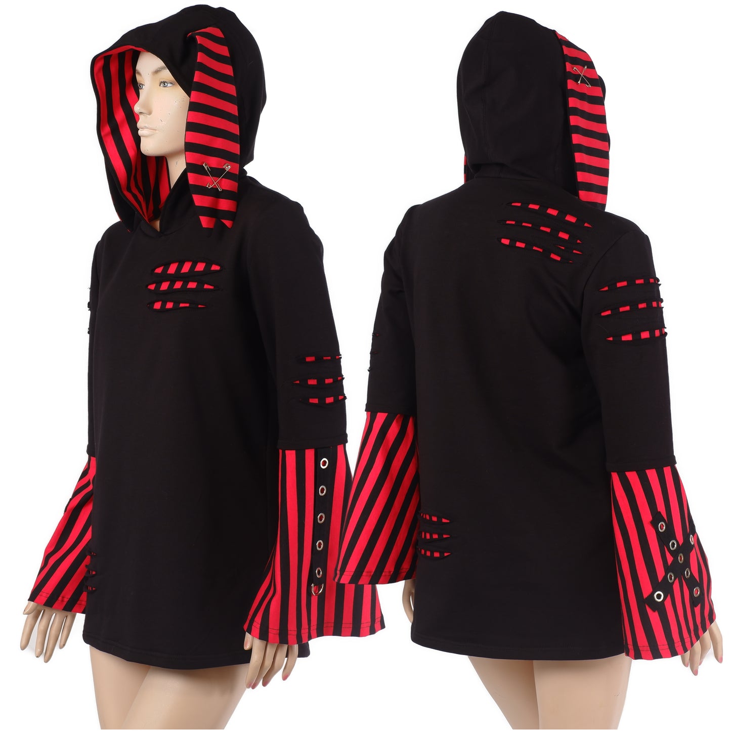 Hoodie  -Shredded Rabbit -  S