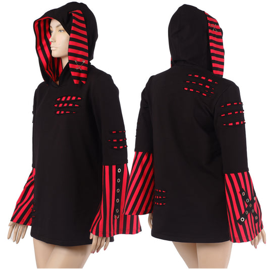 Hoodie  -Shredded Rabbit -  S