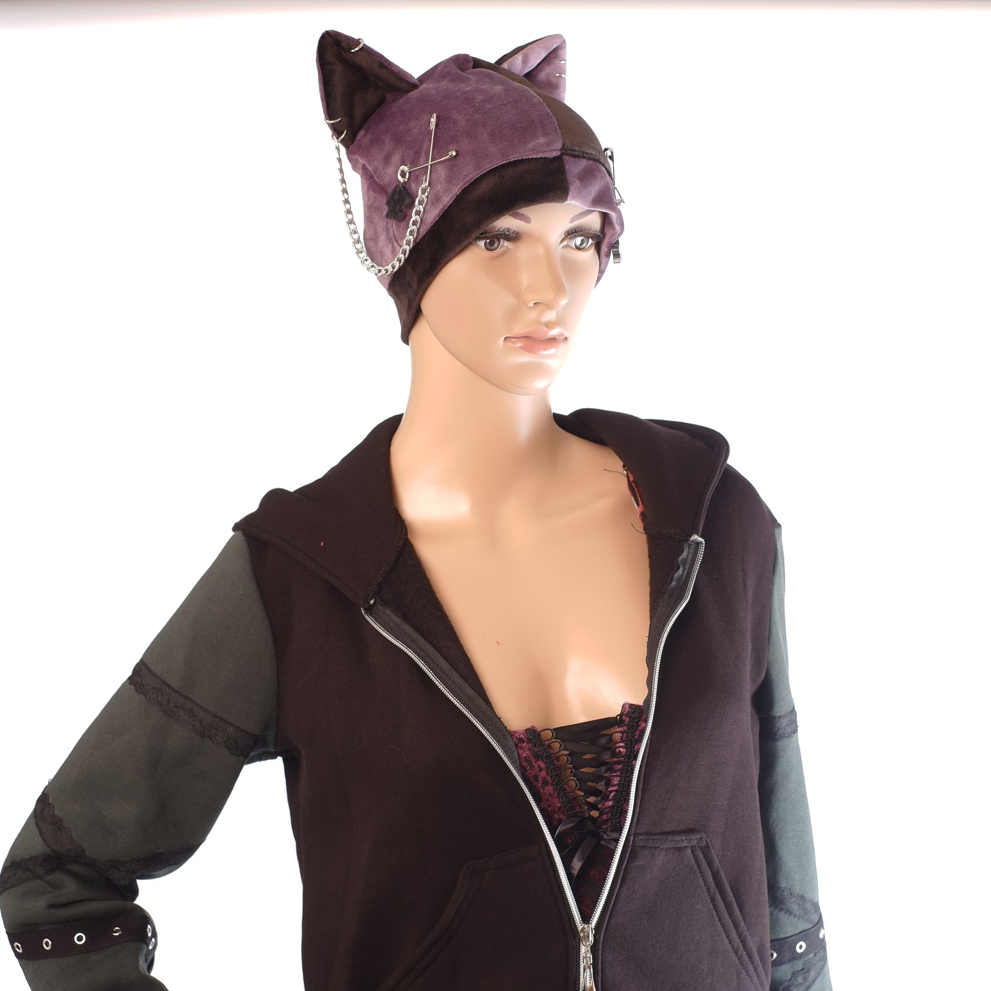 Cat Hat Beanie - Harlekin Kitty - 54 cm