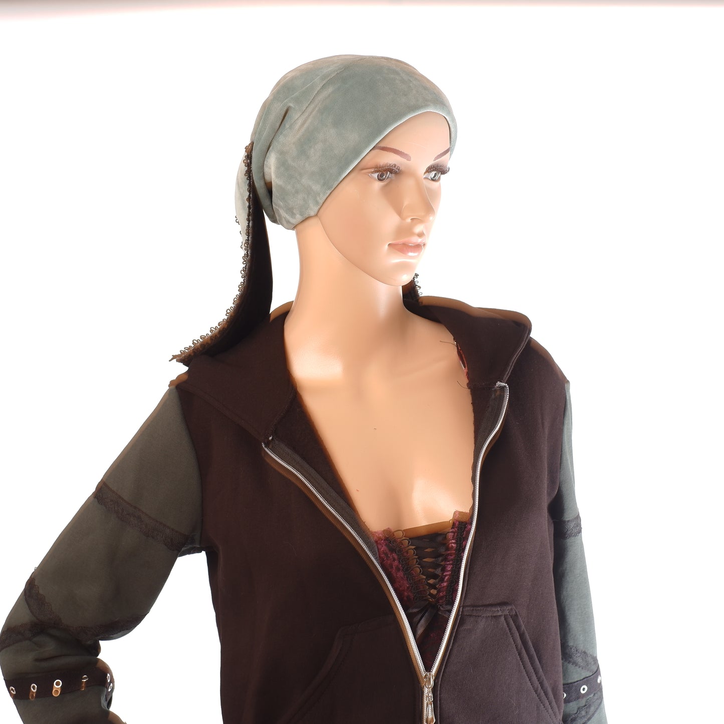 Velvet Bunny Beanie - Mint 56 cm