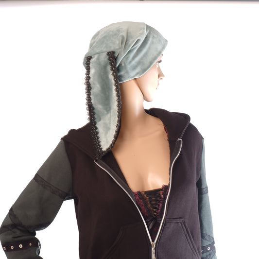 Velvet Bunny Beanie - Mint 56 cm