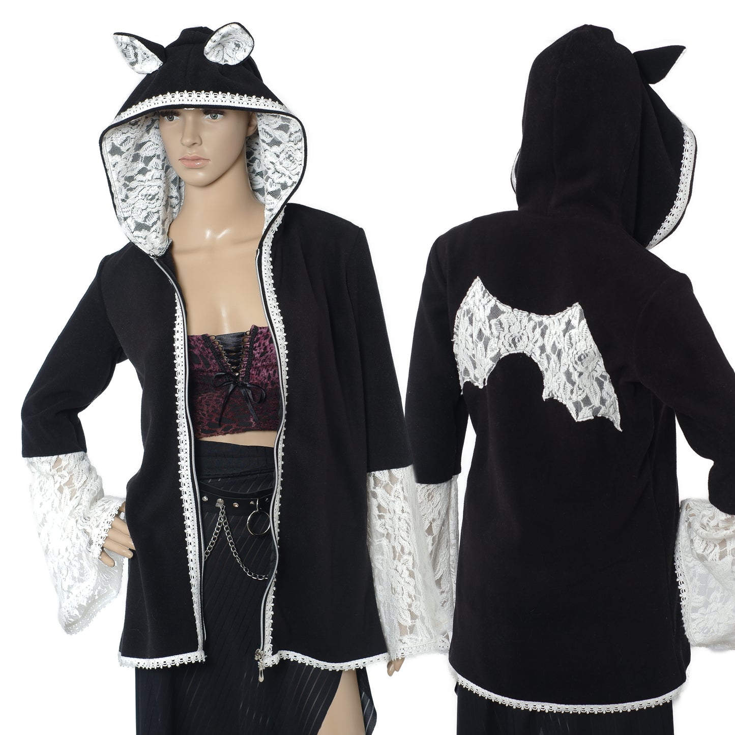 Kapuzenjacke -  Größe XS