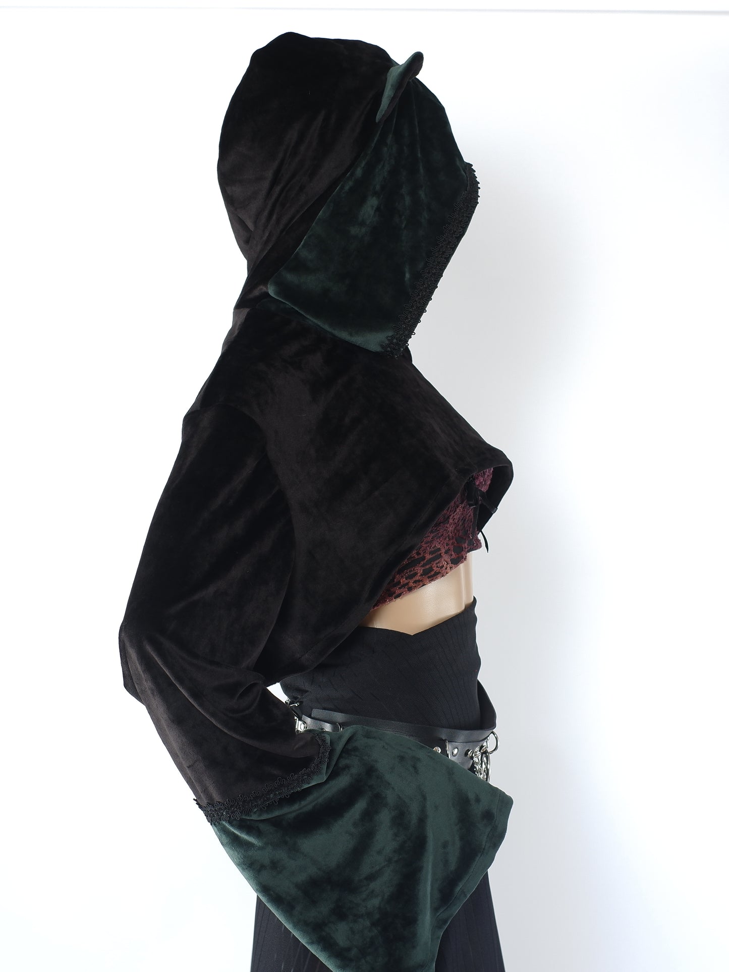 Cat-Ear Velvet Oversized Shrug Größe - 2XL - Einzelstück