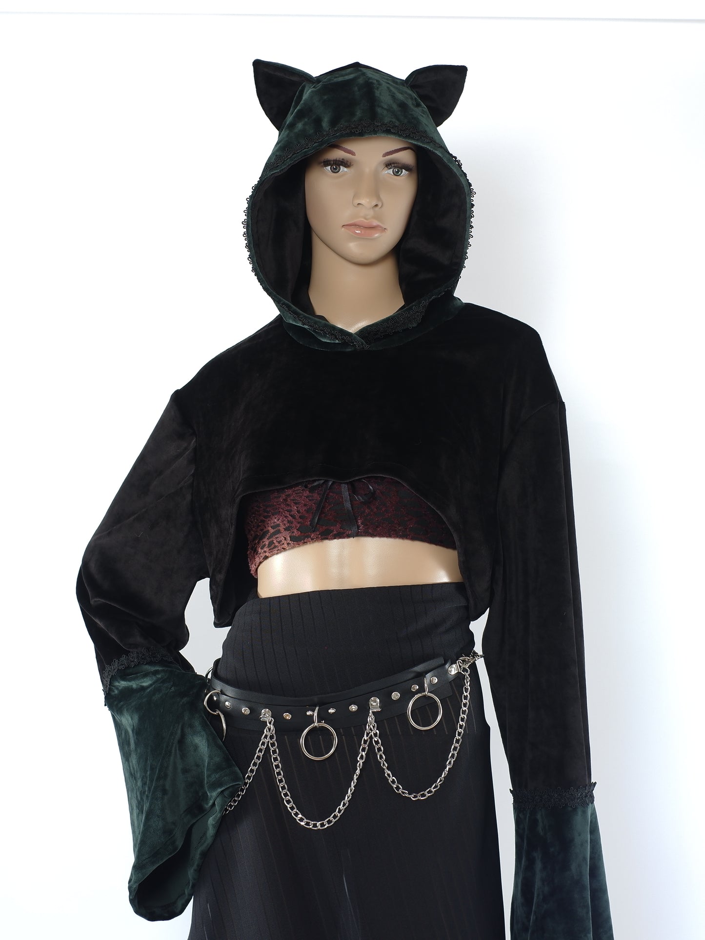 Cat-Ear Velvet Oversized Shrug Größe - 2XL - Einzelstück