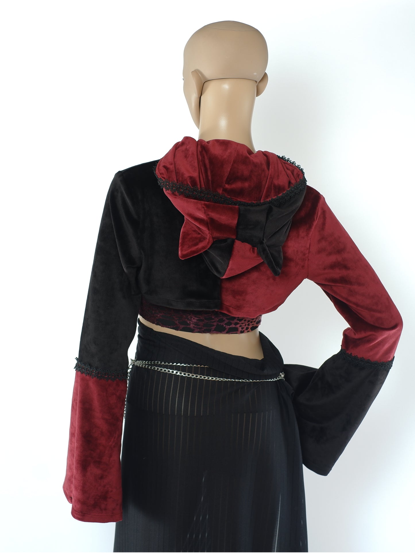 Cat-Ear Velvet Oversized Shrug Größe - XS - Einzelstück