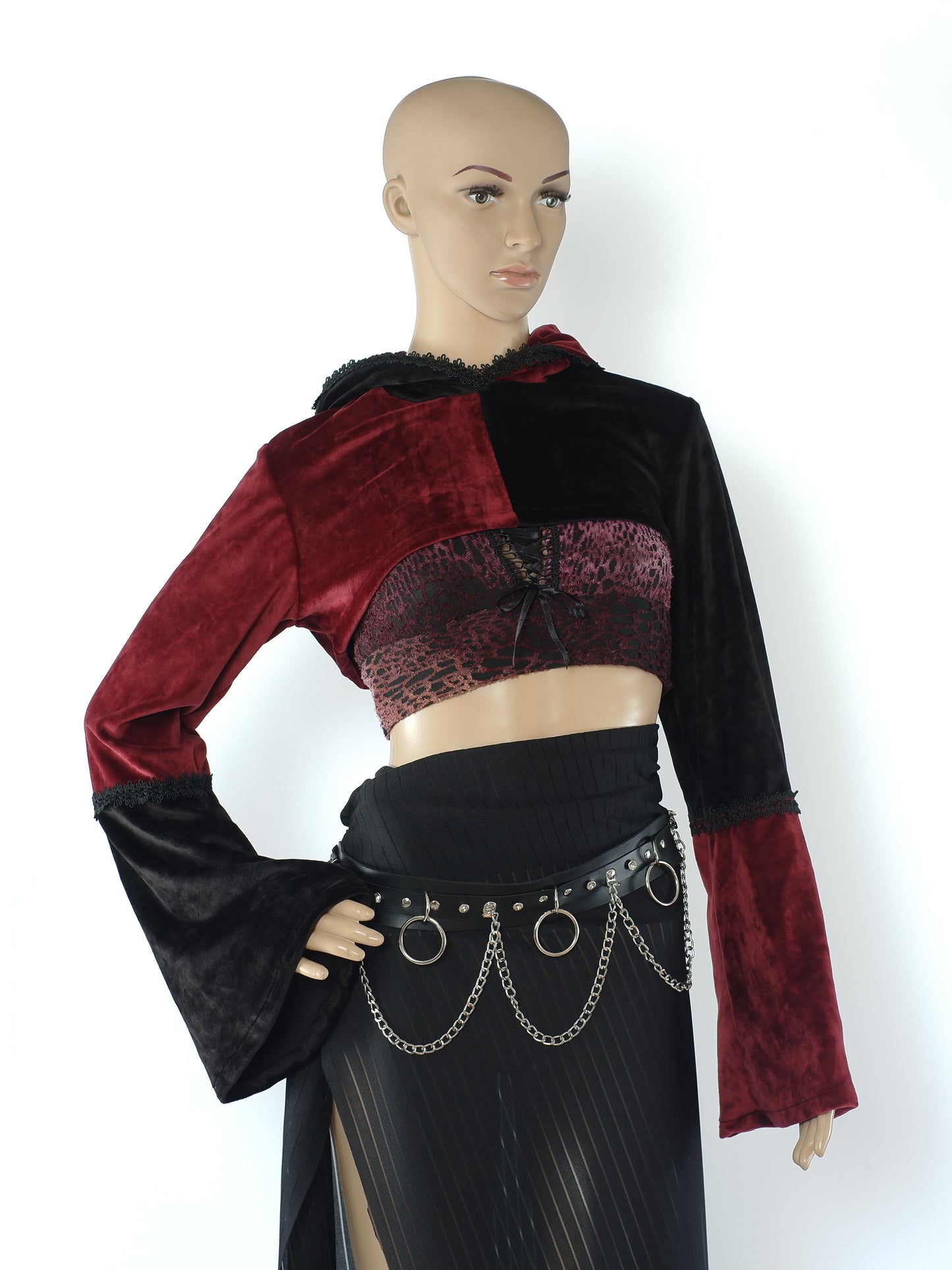 Cat-Ear Velvet Oversized Shrug Größe - XS - Einzelstück