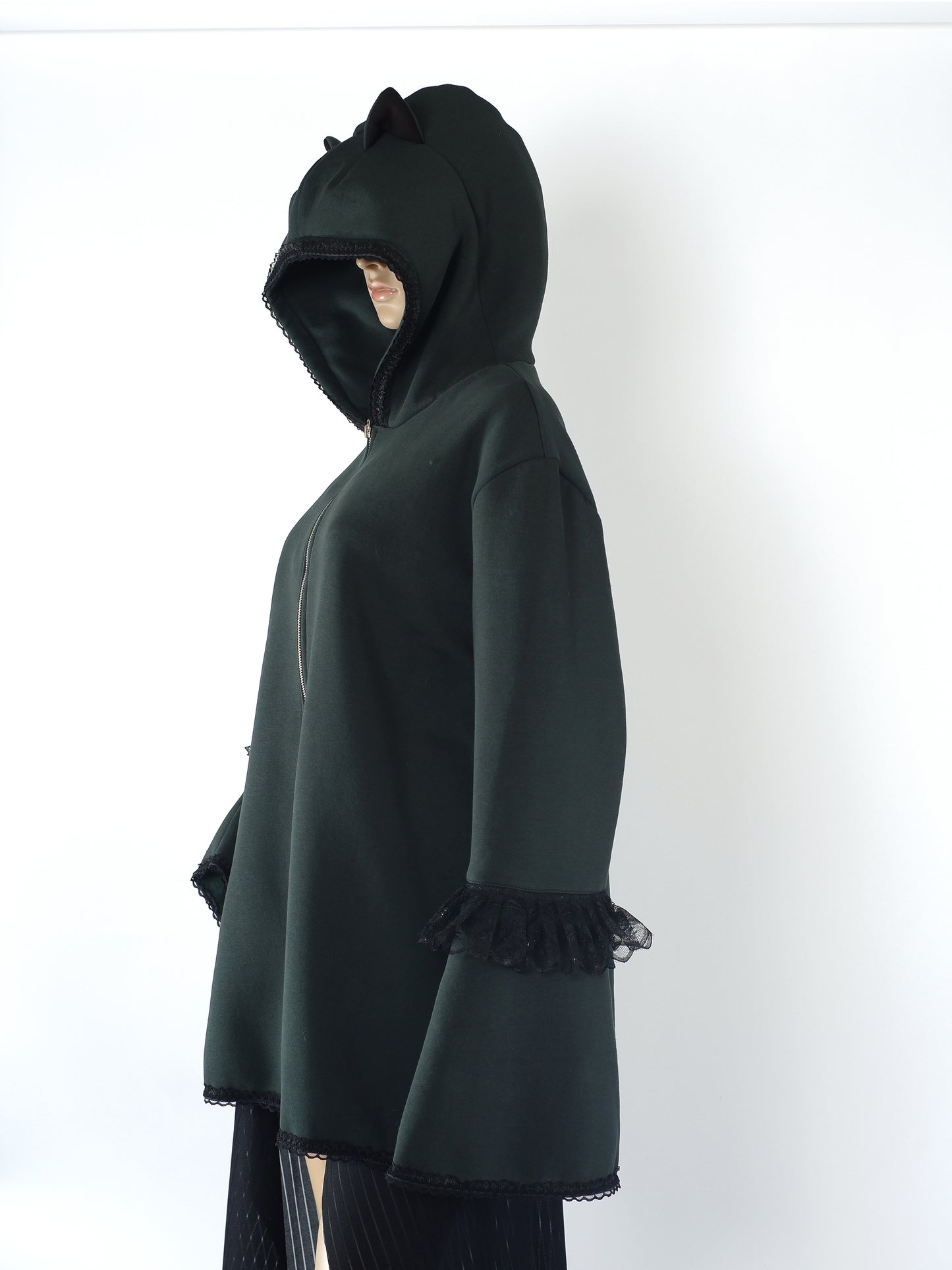 Oversize Kapuzenjacke -  Größe XL "Emerald"