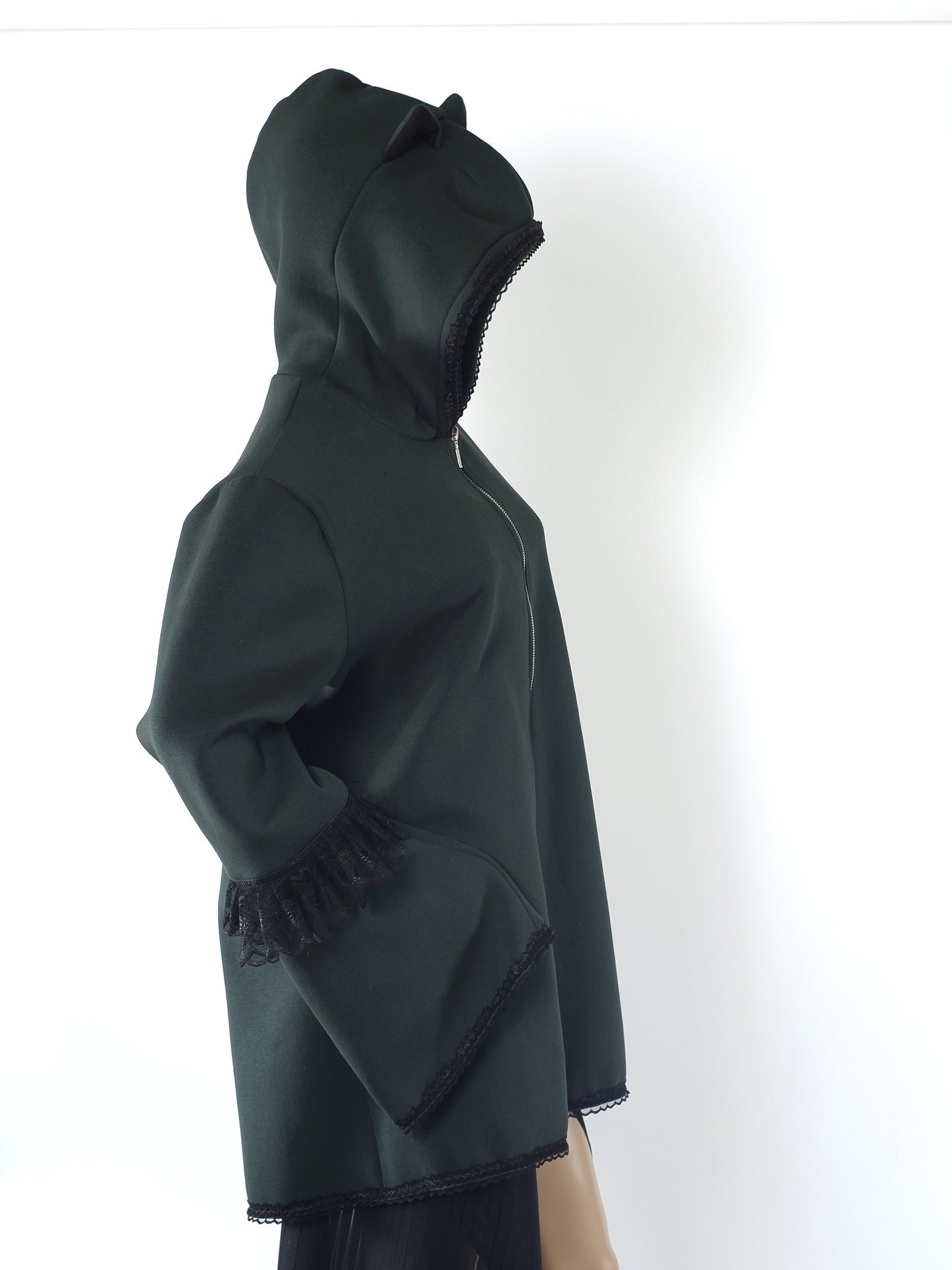 Oversize Kapuzenjacke -  Größe XL "Emerald"