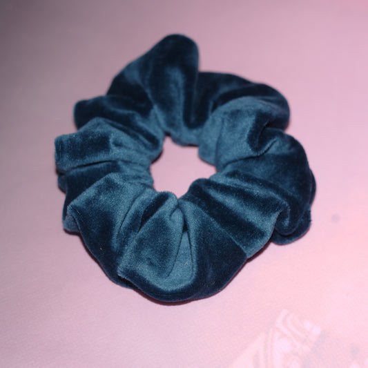 Scrunchie  "Velvet Elegance" Petrol