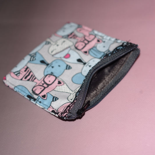 2-in-1 Schlüsselanhänger & Mini-Geldbörse "Cat Love"