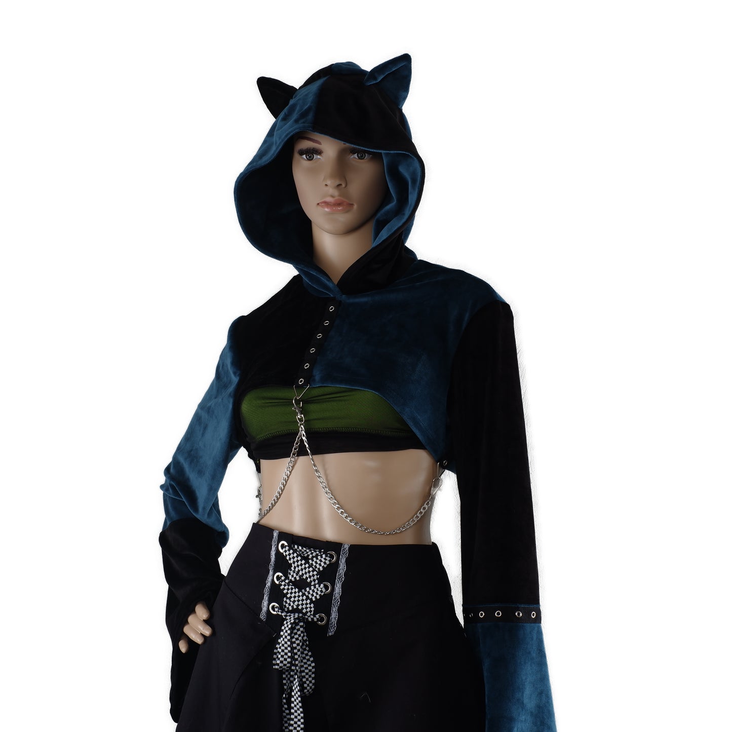 Cat-Ear Velvet Oversized Shrug Größe - S