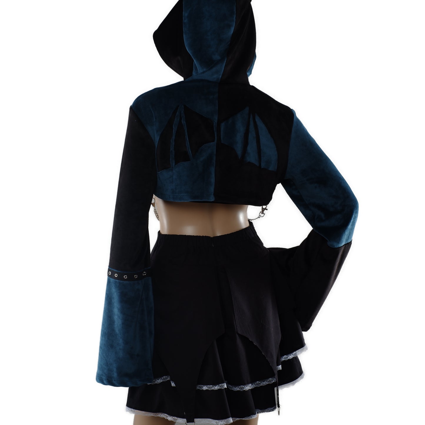 Cat-Ear Velvet Oversized Shrug Größe - S
